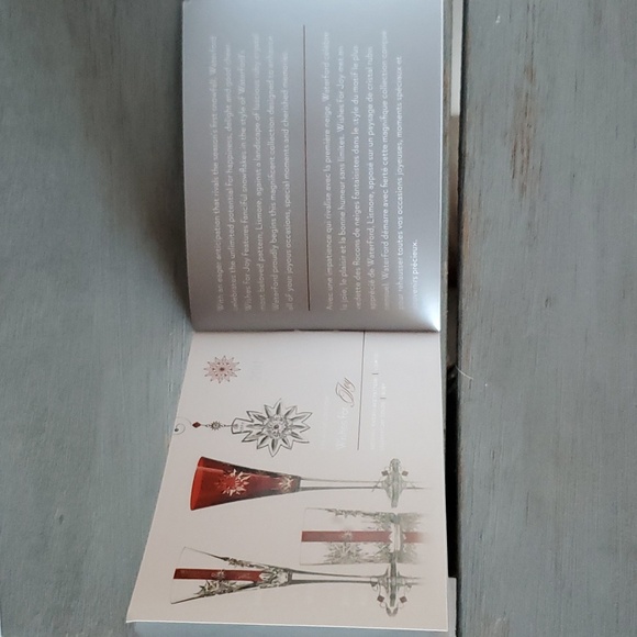 Set of 4 Waterford Snowflake Wishes Flute Ruby and Emerald First and Second Year - Picture 11 of 12